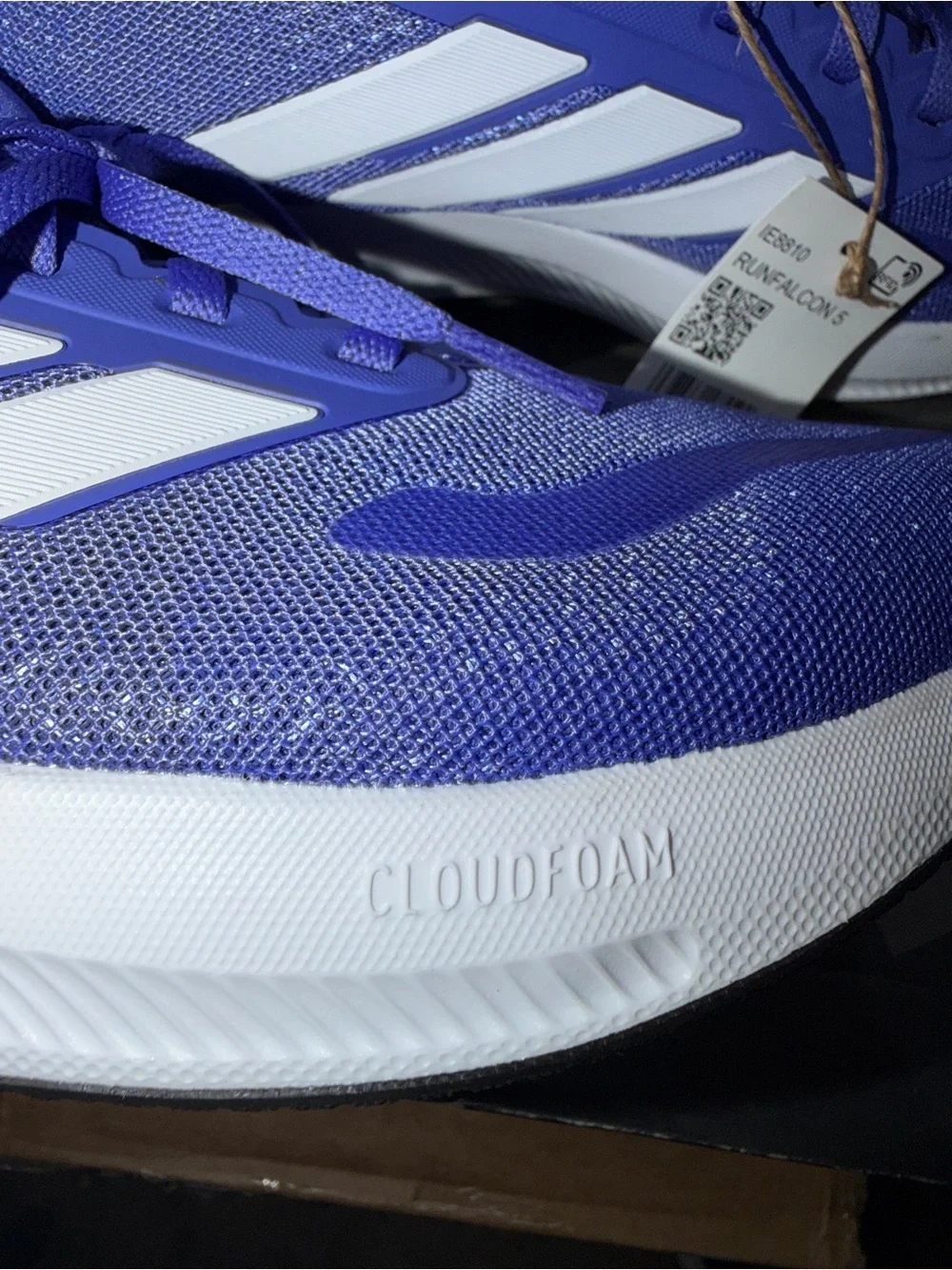 adidas Men's Athletic Running Shoes in Blue with Neon Accents